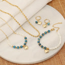 Conjunto Apatita azul