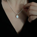 Collar de plata Perla