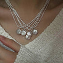 Collar de plata Perla