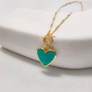 Collar Corazón Amazonita