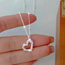 Collar de Corazón Plateado