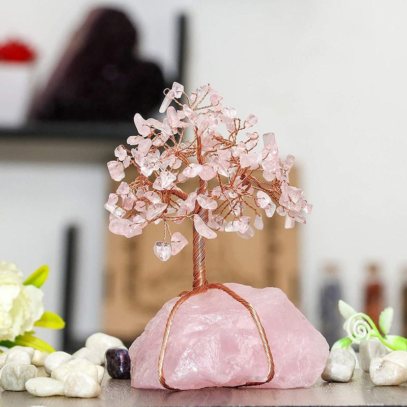 Árbol raices de amor - Cuarzo rosado - Rincón Zen