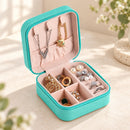 Joyero organizador mini turquesa