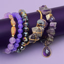 Pulseras Rocas de Amatista