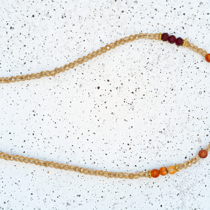 Collar de Perlas y Cristales