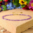 Pulsera - Amatista minimalista