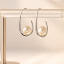 Aros Perla Gota Dorada