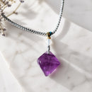 Collar Fluorita Violeta