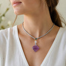 Collar Fluorita Violeta