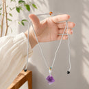 Collar Fluorita Violeta