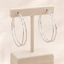 Aros de Plata de Doble Argolla