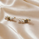 Aros Perla y Esfera Plata