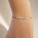 Pulsera Olas Plata
