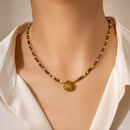 Collar Gota Ojo de Tigre