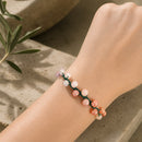Pulsera Piedra Luna Naranja