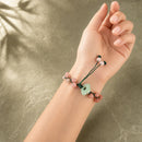 Pulsera Piedra Luna Naranja