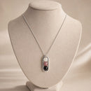 Collar Cápsula Cuarzo Plata