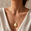 Collar Ovalado Dorado
