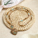 Collar Corazón de Jaspe - Beige