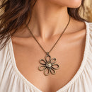 Collar Flor Vintage Dorada