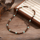 Collar de Coco y Turquesa