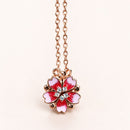 Collar Flor de Cerezo Rosa Magnético