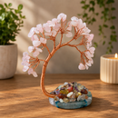 Árbol de viento - Cuarzo rosado