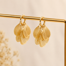Aros Pluma Dorada