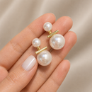 Aros Colgante de Perlas