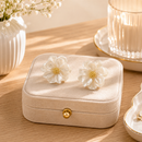 Aros Flor De Camelia Aurora