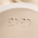 Aros Metal Corazón Irregular