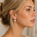 Aros Perlas De Corazón