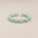 Anillo de Amazonita Facetada