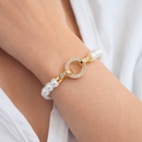 Pulsera aro Aperlado