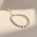 Pulsera Dorada Perlas