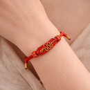 Pulsera Nudo Dorado de la Fortuna