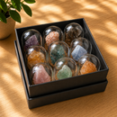 Colección de 9 Minerales en Cúpula