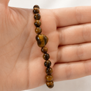Pulsera Corazón Ojo De Tigre