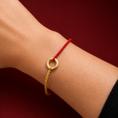 Pulsera Tibetana Abundancia Dorada
