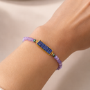 Pulsera Amatista Drusa Rectangular