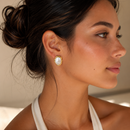 Aros Dorados Perla Barroca