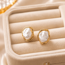 Aros Dorados Perla Barroca