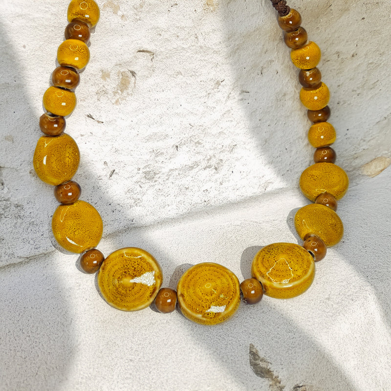 Collar cerámica - Amarillo