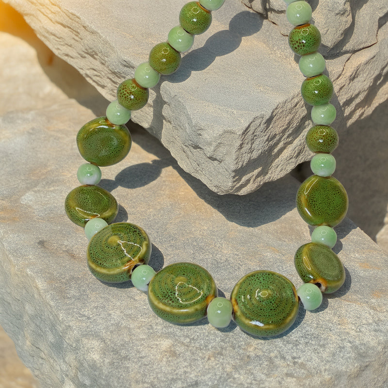 Collar cerámica - Verde