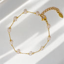 Pulsera Armonía - Cuarzo Rosado