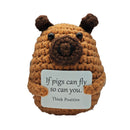 Figura crochet - Chanchito Positivo