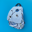 Mochila Flores Azules
