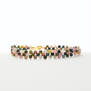 Pulsera Turmalinas de Colores - Triple