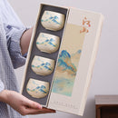 Juego de tazas - Mil millas de ríos y montañas