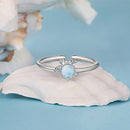 Anillo ajustable - Tortuga Larimar